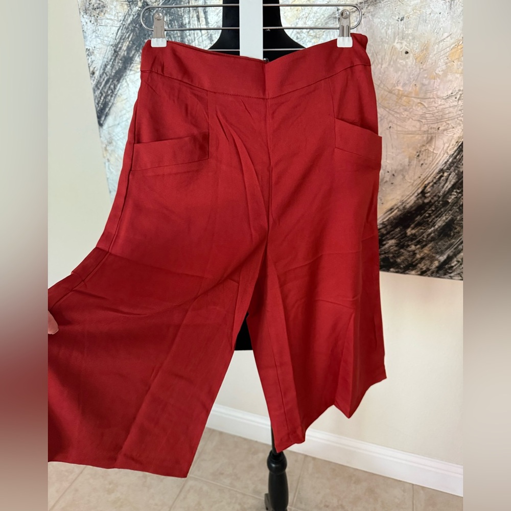 NWT Hayden L.A. Burnt Orange Wide Leg Women's Culottes